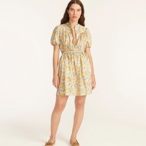 J.Crew Puff-Sleeve Shirtdress In Liberty Elysian Day Floral